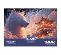 Sinoshow_24085_a_gray_wolf_with_purple_and_pink_fur_stands_next_3ac3f619-3bba-4bdd-ba20-fb35ddff1073_1 1000 Pieces Jigsaw Fun Challenging & Brainteasing Jigsaw Puzzle, Vibrant Imagery