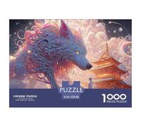 Sinoshow_24085_a_gray_wolf_with_purple_and_pink_fur_stands_next_89de5582-a04e-4e71-bc87-5516bae7628a_3 1000 Pieces Puzzles Impossible Hard Difficult Puzzle Game, Unique Challenging Educational Toys,