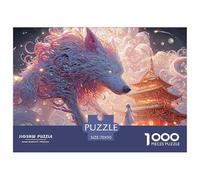 Sinoshow_24085_a_gray_wolf_with_purple_and_pink_fur_stands_next_89de5582-a04e-4e71-bc87-5516bae7628a_3 1000 Pieces Puzzles Impossible Hard Difficult Jigsaw Puzzle, Vibrant Imagery, Bir