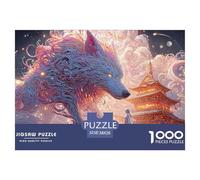 Sinoshow_24085_a_gray_wolf_with_purple_and_pink_fur_stands_next_89de5582-a04e-4e71-bc87-5516bae7628a_3 1000 Pieces Jigsaw Fun Challenging & Brainteasing Jigsaw Puzzle, Unique Challenging Educational