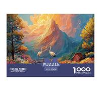 Sinoshow_24085_a_green_mountain_waterfalls_and_flowers_by_the_s_352e644d-4093-4aa4-84ac-9d2dc0f9bd58_2 1000 Pieces Jigsaw Challenging And Educational Jigsaw Puzzle, Stress Releasing Family Game, Fami