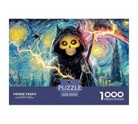 Sinoshow_24085_a_grim_reaper_skeletal_with_black_and_red_skin_g_0ad1e858-1410-4c15-b9f2-56e26522933a_2 1000 Pieces Puzzles Impossible Hard Difficult Jigsaw Puzzle, Vibrant Imagery, Bir