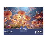 Sinoshow_24085_a_group_of_small_mushrooms_growing_on_mossy_grou_0d14a257-4d42-4540-9cc9-999b7abba377_2 1000 Pieces Puzzles Impossible Hard Difficult Puzzle Game, Stress Releasing Family Game, Family
