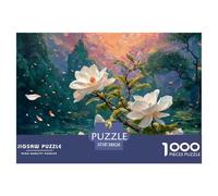 Sinoshow_24085_a_group_of_white_gardenias_leaves_falling_from_t_4726d3cf-92d0-4ffb-918e-ebaa5cd2fab1_2 1000 Pieces Puzzles Impossible Hard Difficult Puzzle Game, Vibrant Imagery, Birth