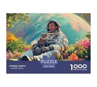 Sinoshow_24085_a_handsome_man_in_an_astronaut_suit_sits_on_the__10d83e7b-0606-4ce2-8b70-fa6cc97633ae_4 1000 Pieces Puzzles Challenging And Educational Jigsaw Puzzle, Unique Challenging Educational To