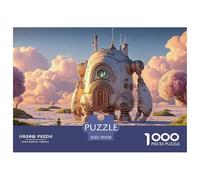 Sinoshow_24085_a_huge_silver_robot_with_four_legs_stands_on_the_891875a9-7d44-4940-acb7-c9f0377ed634_1 1000 Pieces Jigsaw Fun Challenging & Brainteasing Jigsaw Puzzle, Vibrant Imagery