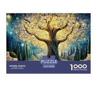 Sinoshow_24085_a_huge_tree_in_the_forest_with_leaves_made_of_do_733754cc-9b45-4375-9a42-8c9fb4b35469_3 1000 Pieces Puzzles Impossible Hard Difficult Jigsaw Puzzle, Vibrant Imagery, Fam