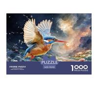 Sinoshow_24085_a_kingfisher_bird_soaring_over_the_water_its_col_f96d5f63-245a-4eb5-91f6-9ff4ceab7737_4 1000 Pieces Puzzles Impossible Hard Difficult Puzzle Game, Unique Challenging Educational Toys,