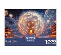 Sinoshow_24085_a_large_dandelion_flower_with_lights_inside_the__9ceb8cf2-4a3d-448e-b100-a6542da58ea1_1 1000 Pieces Puzzles Impossible Hard Difficult Jigsaw Puzzle, Stress Releasing Family Game, Birth