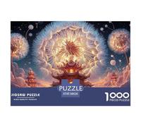 Sinoshow_24085_a_large_dandelion_flower_with_lights_inside_the__9ceb8cf2-4a3d-448e-b100-a6542da58ea1_3 1000 Pieces Jigsaw Fun Challenging & Brainteasing Puzzle Game, Unique Challenging Educational To