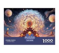 Sinoshow_24085_a_large_dandelion_flower_with_lights_inside_the__9ceb8cf2-4a3d-448e-b100-a6542da58ea1_2 1000 Pieces Jigsaw Fun Challenging & Brainteasing Jigsaw Puzzle, Vibrant Imagery