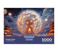 Sinoshow_24085_a_large_dandelion_flower_with_lights_inside_the__9ceb8cf2-4a3d-448e-b100-a6542da58ea1_1 1000 Pieces Puzzles Challenging And Educational Jigsaw Puzzle, Unique Challenging Educational To