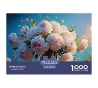 Sinoshow_24085_a_large_gold_vase_with_many_white_and_pink_peoni_93a9f668-ac0d-45eb-9403-30ae1b1ff35b_1 1000 Pieces Jigsaw Impossible Hard Difficult Jigsaw Puzzle, Unique Challenging Educational Toys,