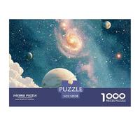 Sinoshow_24085_a_large_planet_floats_in_the_vast_starry_sky_sur_d1390990-80d7-4fd9-8078-68b3d449e840_1 1000 Pieces Puzzles Impossible Hard Difficult Jigsaw Puzzle, Vibrant Imagery, Bir