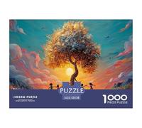 Sinoshow_24085_a_large_tree_in_the_center_of_an_open_field_surr_50a9fdb1-197f-4ce9-be6c-b81974352013_2 1000 Pieces Jigsaw Challenging And Educational Jigsaw Puzzle, Stress Releasing Family Game, Fami