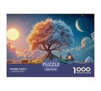 Sinoshow_24085_a_large_tree_with_four_leaves_one_of_each_color__80b11f7b-cb77-4bc2-9e0e-76983534b7dc_3 1000 Pieces Jigsaw Impossible Hard Difficult Puzzle Game, Stress Releasing Family Game, Birthday