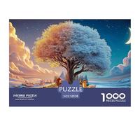 Sinoshow_24085_a_large_tree_with_four_leaves_one_of_each_color__80b11f7b-cb77-4bc2-9e0e-76983534b7dc_1 1000 Pieces Jigsaw Impossible Hard Difficult Jigsaw Puzzle, Unique Challenging Educational Toys,