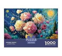 Sinoshow_24085_a_large_vase_of_pink_and_white_peonies_with_some_c95b2bf0-6cde-470e-8ba0-528c38e474bc_4 1000 Pieces Puzzles Impossible Hard Difficult Jigsaw Puzzle, Vibrant Imagery, Bir