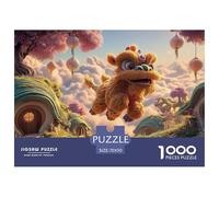 Sinoshow_24085_a_lively_and_festive_chinese_lion_dance_flying_t_cdb86dcf-2163-4aff-97e9-47ffff0d003c_4 1000 Pieces Puzzles Impossible Hard Difficult Jigsaw Puzzle, Vibrant Imagery, Fam