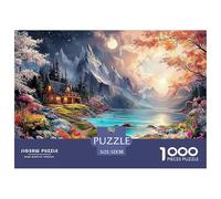 Sinoshow_24085_a_log_cabin_in_the_distance_a_winding_path_leadi_132c7bd5-b91e-488b-89f0-bced5248b6b1_1 1000 Pieces Puzzles Challenging And Educational Jigsaw Puzzle, Unique Challenging Educational To