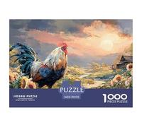 Sinoshow_24085_a_majestic_rooster_with_vibrant_feathers_and_pie_2d3589a7-598a-4c0b-b86e-8b8d10a45adc_2 1000 Pieces Puzzles Impossible Hard Difficult Jigsaw Puzzle, Stress Releasing Family Game, Birth
