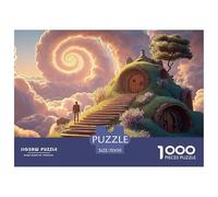 Sinoshow_24085_a_man_is_walking_up_the_stairs_in_an_endless_des_d3b0ef35-693e-44a4-b1ce-9c15cc857bc9_2 1000 Pieces Jigsaw Fun Challenging & Brainteasing Puzzle Game, Unique Challenging Educational To