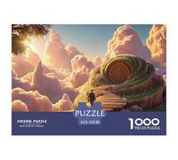 Sinoshow_24085_a_man_walking_up_the_stairs_in_desert_a_spiral_o_466f2d62-66ec-4a4f-9d16-c8cba5ef0acc_2 1000 Pieces Puzzles Impossible Hard Difficult Puzzle Game, Unique Challenging Educational Toys,