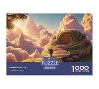 Sinoshow_24085_a_man_walking_up_the_stairs_in_desert_a_spiral_o_466f2d62-66ec-4a4f-9d16-c8cba5ef0acc_2 1000 Pieces Jigsaw Fun Challenging & Brainteasing Puzzle Game, Unique Challenging Educational To