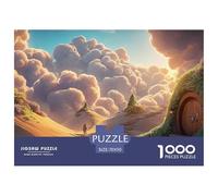 Sinoshow_24085_a_man_walking_up_the_stairs_in_desert_towards_a__a77c5948-28a8-40d8-a9a2-512ed84f070e_2 1000 Pieces Jigsaw Fun Challenging & Brainteasing Jigsaw Puzzle, Vibrant Imagery