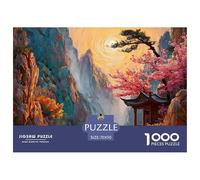 Sinoshow_24085_a_man_walks_along_the_stone_road_with_an_ancient_ee3a2c53-73da-40b3-b4b4-3438e5b98a94_3 1000 Pieces Jigsaw Challenging And Educational Puzzle Game, Stress Releasing Family Game, Birthd