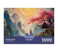 Sinoshow_24085_a_man_walks_along_the_stone_road_with_an_ancient_ee3a2c53-73da-40b3-b4b4-3438e5b98a94_1 1000 Pieces Jigsaw Impossible Hard Difficult Puzzle Game, Unique Challenging Educational Toys, F