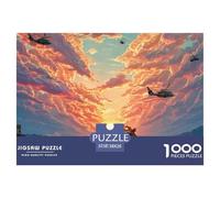 Sinoshow_24085_a_motorcyclist_on_fire_rides_through_the_desert__0bf855e9-0fb0-4fad-a40a-238222f9c7b7_3 1000 Pieces Jigsaw Fun Challenging & Brainteasing Jigsaw Puzzle, Vibrant Imagery