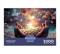 Sinoshow_24085_a_pair_of_hands_holding_an_overflowing_stack_of__5c713e7c-e09d-4b47-9ea2-6697e1e497d7_1 (1) 1000 Pieces Jigsaw Fun Challenging & Brainteasing Jigsaw Puzzle, Stress Releasing Family Gam