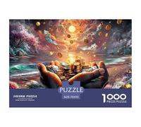 Sinoshow_24085_a_pair_of_hands_holding_an_overflowing_stack_of__5c713e7c-e09d-4b47-9ea2-6697e1e497d7_4 1000 Pieces Jigsaw Fun Challenging & Brainteasing Jigsaw Puzzle, Stress Releasing Family Game, F