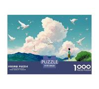 Sinoshow_24085_a_person_stands_on_the_grass_with_birds_flying_i_6bd2aed9-9fde-4662-a972-72ac9b678067_1 1000 Pieces Puzzles Impossible Hard Difficult Puzzle Game, Stress Releasing Family Game, Family