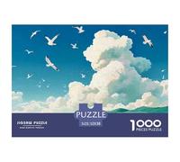 Sinoshow_24085_a_person_stands_on_the_grass_with_seagulls_flyin_ee7b6732-701d-4b62-bd98-0ec402e1fe98_1 1000 Pieces Jigsaw Fun Challenging & Brainteasing Jigsaw Puzzle, Unique Challenging Educational