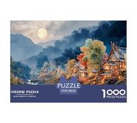 Sinoshow_24085_a_picturesque_autumn_village_nestled_in_the_hear_9d9f44c6-7546-4dba-a5cb-52e3bbdbce6a_2 1000 Pieces Puzzles Impossible Hard Difficult Jigsaw Puzzle, Vibrant Imagery, Fam