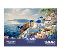 Sinoshow_24085_a_picturesque_scene_of_santorini_with_its_white__e0b07bcf-a359-47ef-99fa-49aecce2d290_4 1000 Pieces Jigsaw Fun Challenging & Brainteasing Jigsaw Puzzle, Stress Releasing Family Game, B