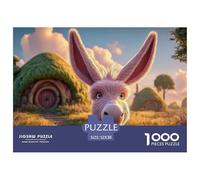 Sinoshow_24085_a_pink_baby_donkey_with_long_ears_looking_at_the_9cd96c96-d8f3-4b73-8734-daa5b0189a95_1 1000 Pieces Jigsaw Fun Challenging & Brainteasing Jigsaw Puzzle, Stress Releasing Family Game, F
