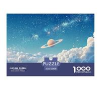 Sinoshow_24085_a_planet_with_rings_orbiting_around_it_in_the_ba_bd1b0c0a-78ef-4215-b8d8-435eb3c61904_1 1000 Pieces Puzzles Impossible Hard Difficult Jigsaw Puzzle, Vibrant Imagery, Bir