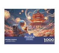 Sinoshow_24085_a_real_astronaut_in_a_space_suit_holding_their_c_c26716ed-72b5-474e-acc3-2df754392d25_2 1000 Pieces Jigsaw Fun Challenging & Brainteasing Jigsaw Puzzle, Stress Releasing Family Game, B