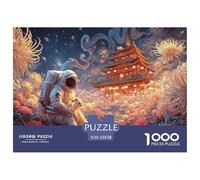 Sinoshow_24085_a_real_astronaut_in_a_space_suit_holding_their_c_c26716ed-72b5-474e-acc3-2df754392d25_1 1000 Pieces Jigsaw Fun Challenging & Brainteasing Jigsaw Puzzle, Stress Releasing Family Game, F