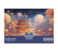 Sinoshow_24085_a_realistic_illustration_of_an_oasis_in_the_dese_af8ca247-ccd8-4e2e-9eca-153865cc032b_2 1000 Pieces Jigsaw Fun Challenging & Brainteasing Puzzle Game, Vibrant Imagery, B