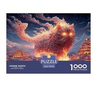 Sinoshow_24085_a_red_cat_with_glowing_yellow_eyes_walking_on_fi_4cfadc2a-1382-4bc1-9301-689a49fc7366_4 1000 Pieces Puzzles Impossible Hard Difficult Puzzle Game, Unique Challenging Educational Toys,