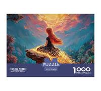 Sinoshow_24085_a_red-haired_girl_with_long_hair_sits_on_the_edg_8c8e950b-7cd1-483a-acbf-1ebaa6150a9f_2 1000 Pieces Jigsaw Challenging And Educational Puzzle Game, Stress Releasing Family Game, Family