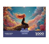 Sinoshow_24085_a_red-haired_girl_with_long_hair_sits_on_the_edg_8c8e950b-7cd1-483a-acbf-1ebaa6150a9f_4 1000 Pieces Jigsaw Impossible Hard Difficult Jigsaw Puzzle, Unique Challenging Educational Toys,