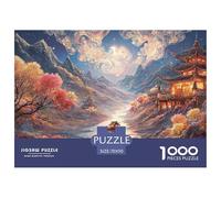 Sinoshow_24085_a_river_flows_between_the_mountains_in_the_style_74372cd3-e7aa-4fc2-98f1-3b2c2416cba9_3 1000 Pieces Puzzles Impossible Hard Difficult Jigsaw Puzzle, Vibrant Imagery, Bir