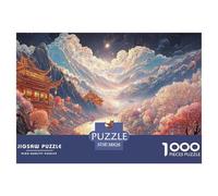 Sinoshow_24085_a_river_flows_between_the_mountains_in_the_style_74372cd3-e7aa-4fc2-98f1-3b2c2416cba9_4 1000 Pieces Puzzles Impossible Hard Difficult Jigsaw Puzzle, Vibrant Imagery, Bir