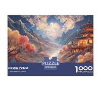 Sinoshow_24085_a_river_flows_between_the_mountains_in_the_style_74372cd3-e7aa-4fc2-98f1-3b2c2416cba9_3 1000 Pieces Jigsaw Fun Challenging & Brainteasing Jigsaw Puzzle, Vibrant Imagery