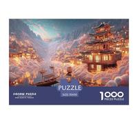 Sinoshow_24085_a_serene_landscape_with_traditional_architecture_da8ecef1-b747-42b8-a725-c10406adc429_4 1000 Pieces Puzzles Impossible Hard Difficult Puzzle Game, Unique Challenging Educational Toys,